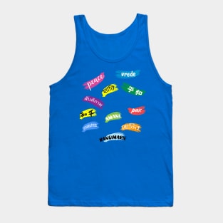 peace texts in any language Tank Top